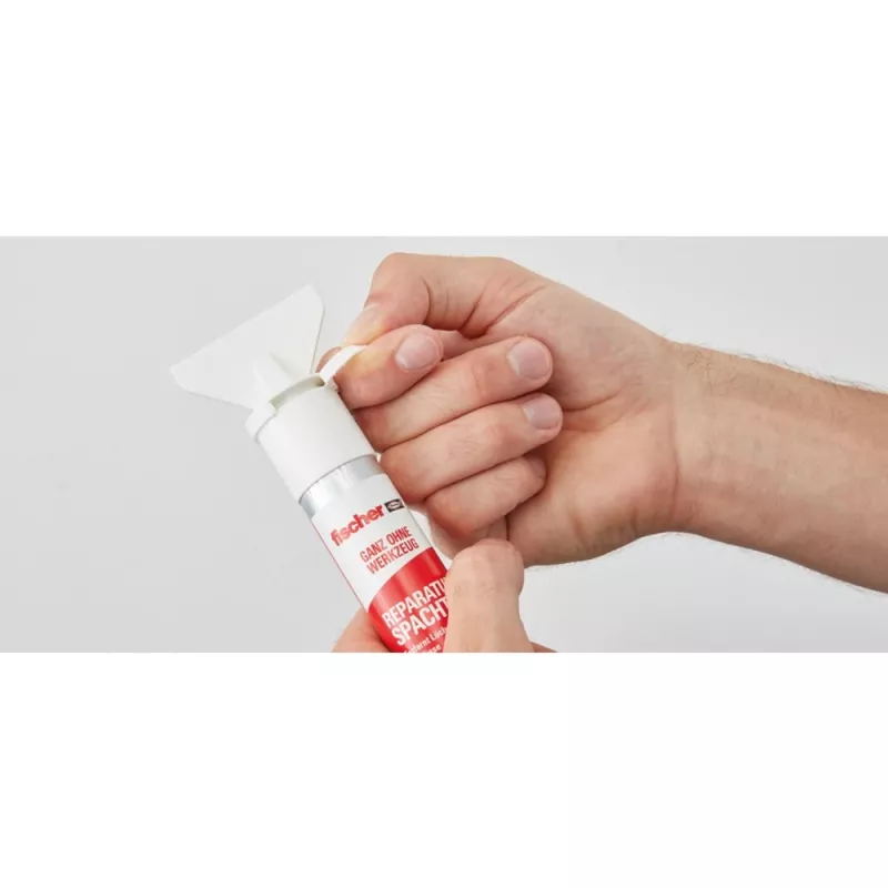 fischer OPRAVNÁ STIERKA - kov - plast - drevo - univerzálna - strop - stena - biela - stláčacia tuba - 70 ml