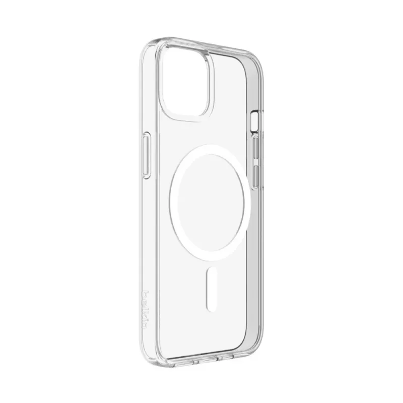 Puzdro SheerForce MagSafe antimikrobiálne pre iPhone 13, transparentné