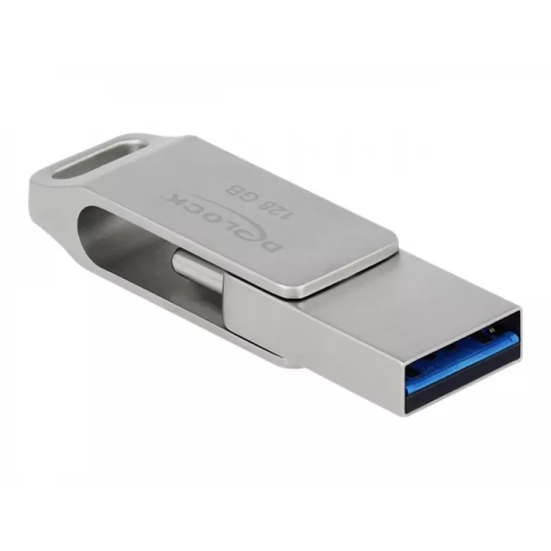 USB flash disk DeLOCK 128 GB USB-C Type-A otočný model