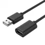 UNITEK Y-C450GBK USB kábel 2 m USB 2.0 USB-A čierny
