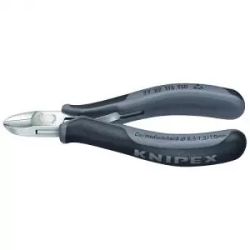Knipex elektronické bočné štiepacie kliešte dĺžka 115 mm tvar 2 fazeta bez zrkadlového leštenia.