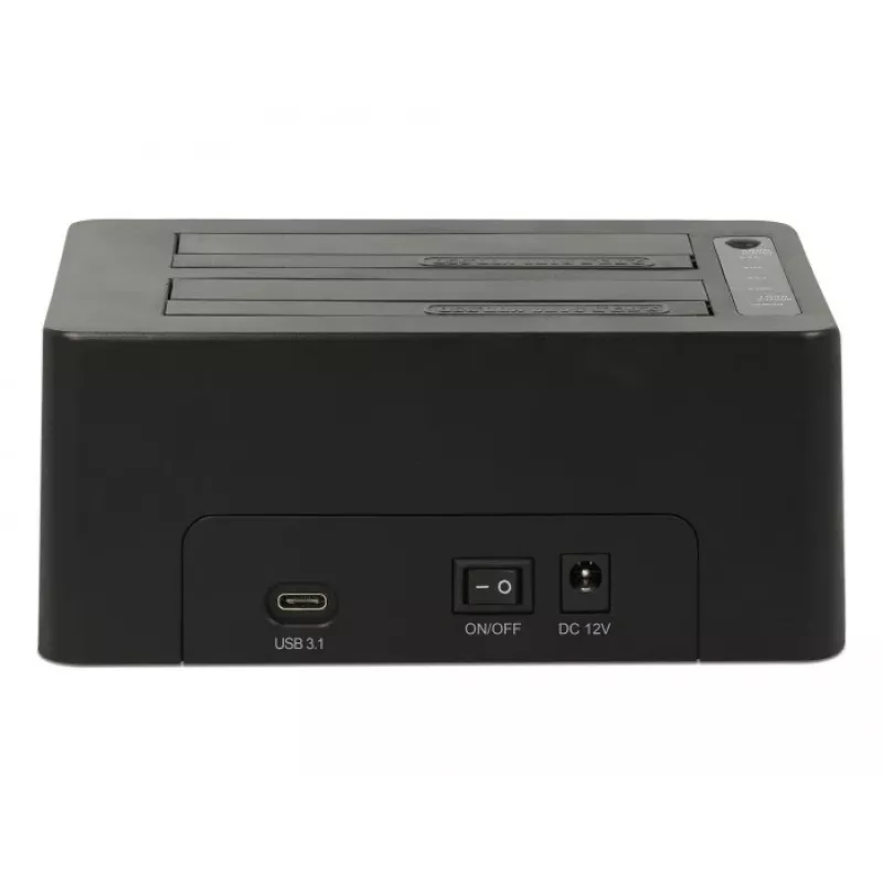 DeLOCK - dokovacia stanica pre HDD pozície: 2 - SATA 6Gb/s - 6 Gbit/s - USB 3,1 (Gen 2) - čierna (63957)