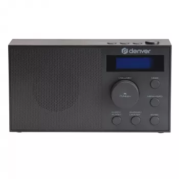 Rádio DENVER DAB-51B — kompaktné DAB+/FM/AM digitálne rádio, čierne