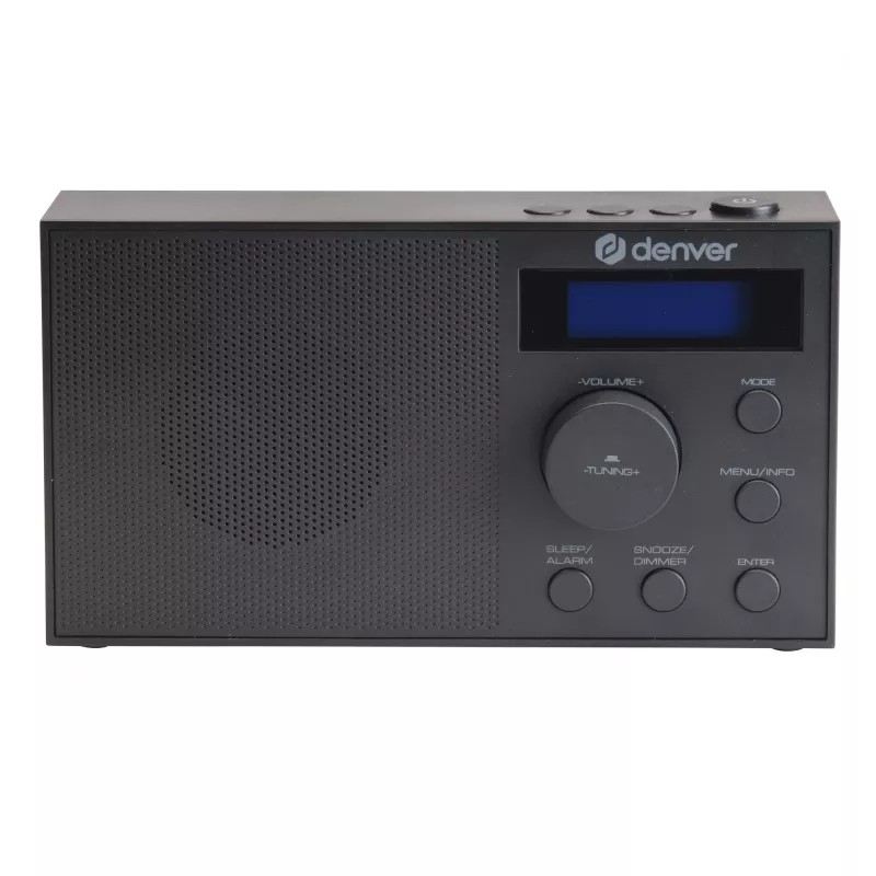 Rádio DENVER DAB-51B — kompaktné DAB+/FM/AM digitálne rádio, čierne