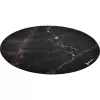 Ochranná podlahová podložka pod stoličky Arozzi Zona Round Floor Pad – čierna Marble, okrúhla ochranná podložka na tvrdé a kobercové podlahy