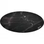 Ochranná podlahová podložka pod stoličky Arozzi Zona Round Floor Pad – čierna Marble, okrúhla ochranná podložka na tvrdé a kobercové podlahy