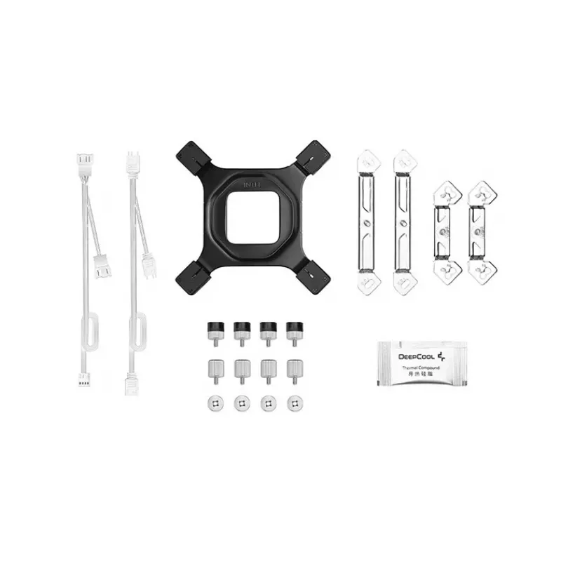 DeepCool AG620 WH ARGB V2 čipset, základná doska vzduchový chladič 12 cm biela 1 ks