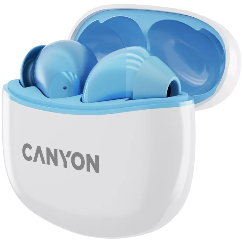 Bezdrôtové slúchadlá do uší Canyon TWS-5 CNS-TWS5BL True Wireless, modré