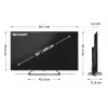 Sharp 43HP6265E TV Google UHD čierna