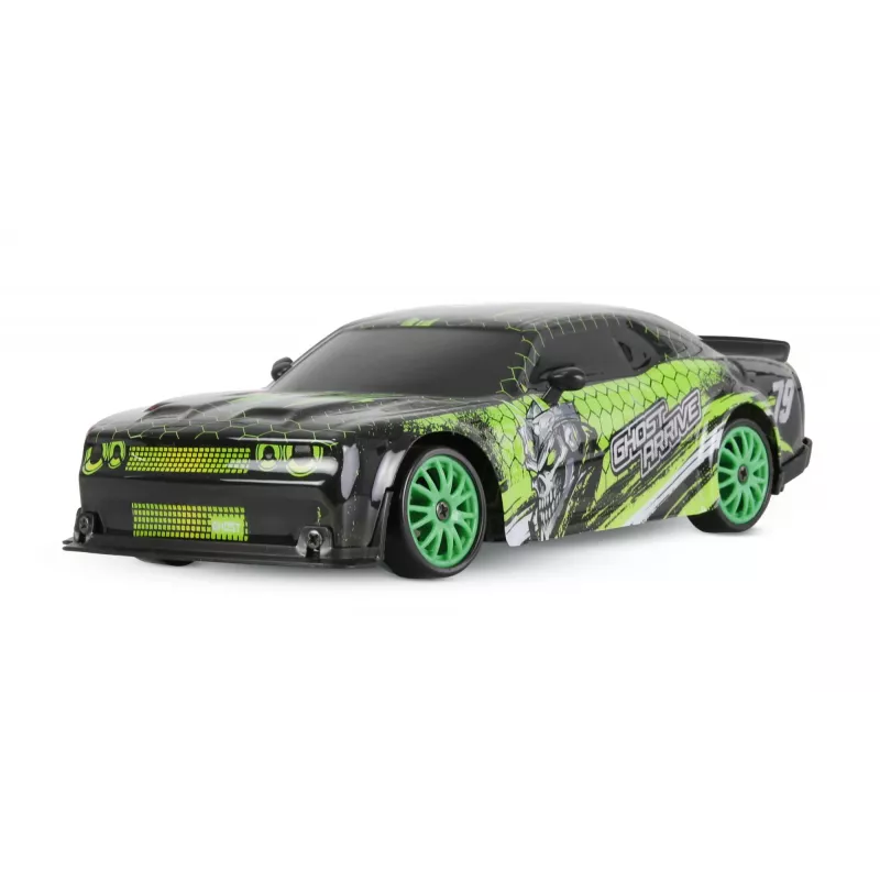 Amewi 21132 Drift Sport Muscle Car 4WD 1:24 RTR, zelený, 6+
