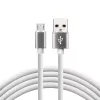 everActive Kábel USB 1m - biely, silikón, rýchle nabíjanie, 2,4A - CBS-1MW