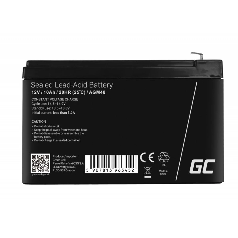 Green Cell AGM48 UPS batéria olovená (VRLA) 12 V 10 Ah