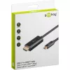 Goobay USB-C na HDMI kábel 4K pri 60 Hz 1 m čierny - konektor samec > HDMI (75696)