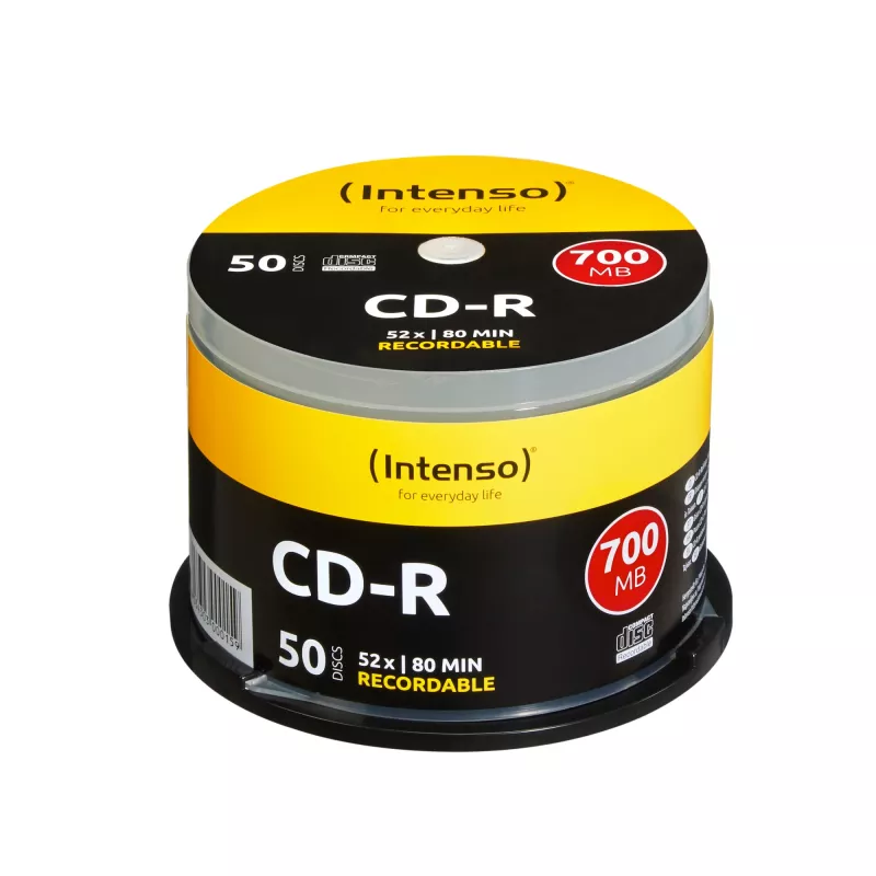 Intenso – 50 x CD-R – 700MB (80 min) 40x – Spindel (1001125)