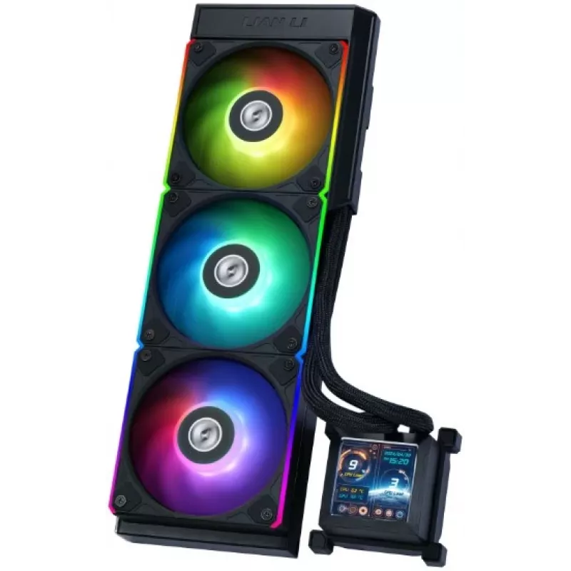 All-in-One kvapalinový chladič Lian Li HydroShift LCD 360S 12 cm čierny