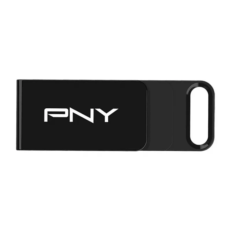 PNY Elite, 64 GB, USB Type-C, 3.2 Gen 1 (3.1 Gen 1), 120 MB/s, čierna