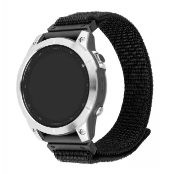 Náhradný športový remienok 22 mm pre Garmin QuickFit od FIXED – 160–210 mm, čierny