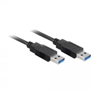 Wentronic Goobay USB 3.0 SuperSpeed kábel, čierny, 3 m – USB 3.0 konektor samec (Type-A) > USB 3.0 konektor samec (Type-A) (93929)