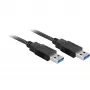 Wentronic Goobay USB 3.0 SuperSpeed kábel, čierny, 3 m – USB 3.0 konektor samec (Type-A) > USB 3.0 konektor samec (Type-A) (93929)