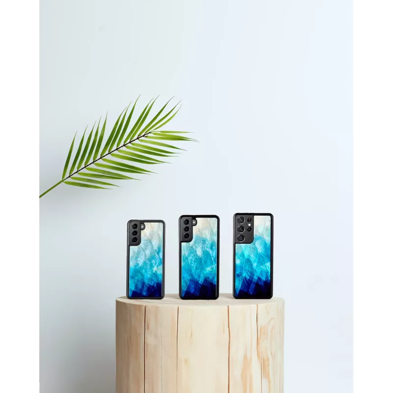 Ochranné puzdro iKins na Samsung Galaxy S21 v Blue Lake čierna