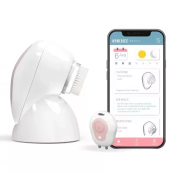 Kefka na čistenie tváre HoMedics FAC-700 s analytickou funkciou, elektrická, prenosná