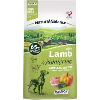 BALTICA Natural & Balance jahňacie M/L – suché krmivo pre psov – 3 kg