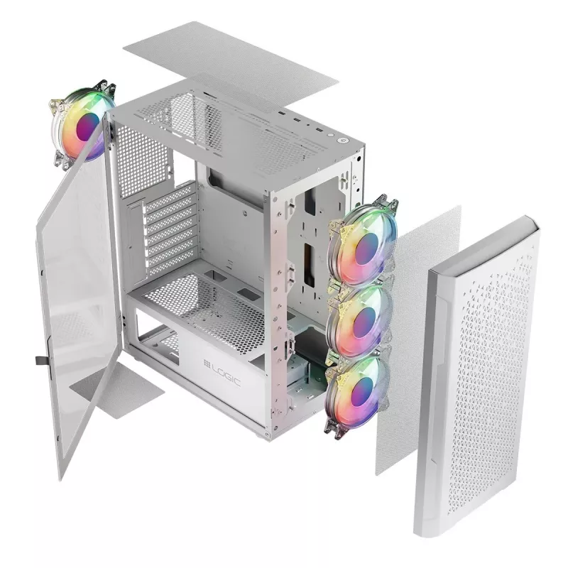 Logic ARAMIS ARGB MINIDI USB 3.0 skriňa biela