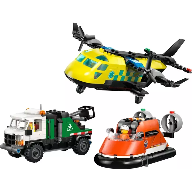 LEGO CITY 60505 Lietadlo, servisné nákladné auto a hovercraft