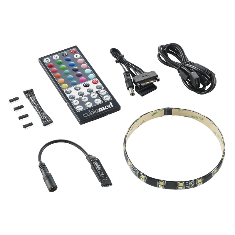 Univerzálny LED pásik CableMod CM-LED-30-D30RGBW-RK 300 mm pre interiér