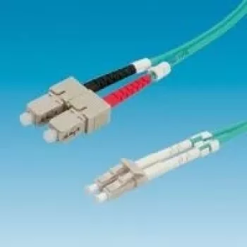 VALUE optický kábel 50/125µm OM3, LC/SC, tyrkysová 3m (21.99.8713)