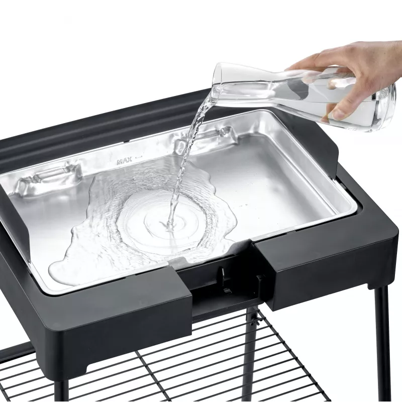 Elektrický gril Severin PG 8568 2200 W čierna obdĺžniková varná plocha
