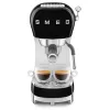 SMEG 50's Style ECF02BLEU espresso kávovar, 15 bar, čierny
