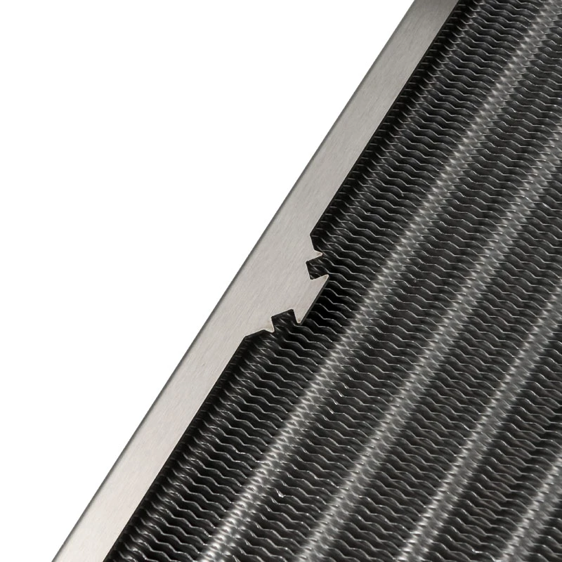 Radiátor Aqua-Computer airplex radical 2/480 — hliník/meď/nerez, 520×140×40 mm