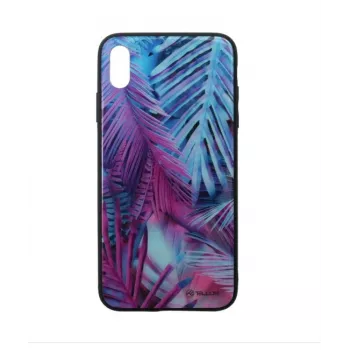 Ochranné puzdro zo skla Tellur pre iPhone XS Max s potlačou paliem