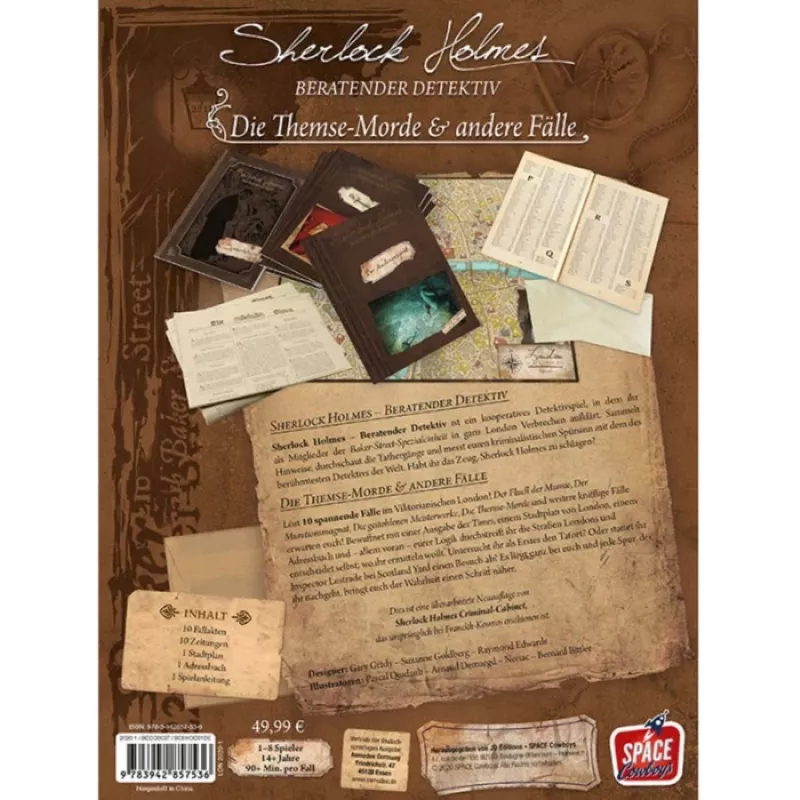 Sherlock Holmes Consulting Detective: The Thames Murders and Other Cases, spoločenská hra