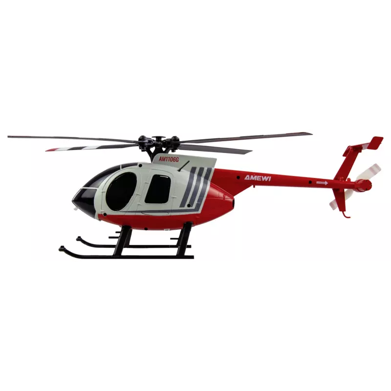 Amewi RC vrtuľník MD500 Li-Po batéria 350mAh strieborná/červená (25354)