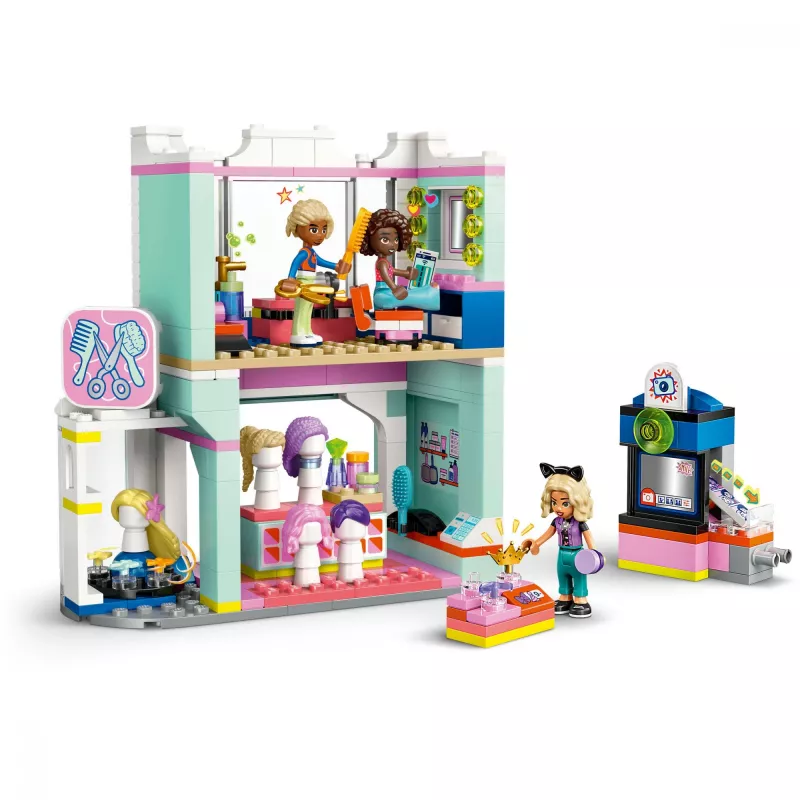 LEGO Friends herný set Kaderníctvo a obchod s dekoráciami 42662 – mini bábiky, salónna scéna, príslušenstvo