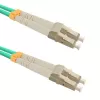 Qoltec - patch kábel - LC/UPC Multimode (M) na LC/UPC Multimode (M) - 1 m - optické vlákno - duplex - 50/125 mikrometrov - OM3 - bez halogénov