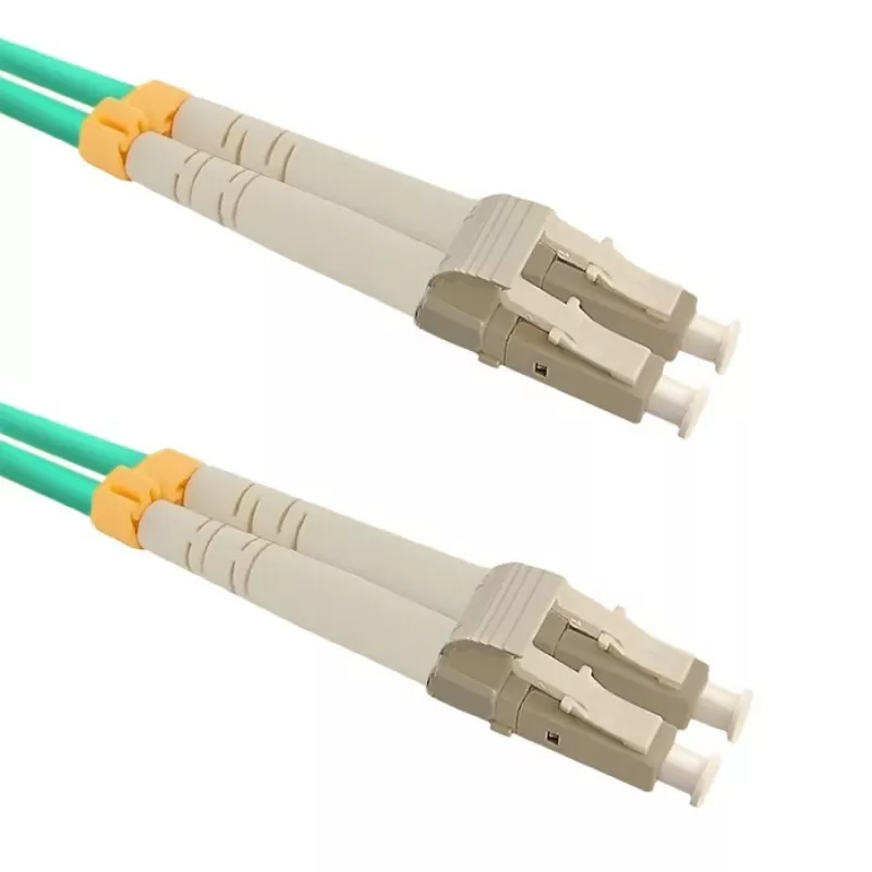 Qoltec - patch kábel - LC/UPC Multimode (M) na LC/UPC Multimode (M) - 1 m - optické vlákno - duplex - 50/125 mikrometrov - OM3 - bez halogénov