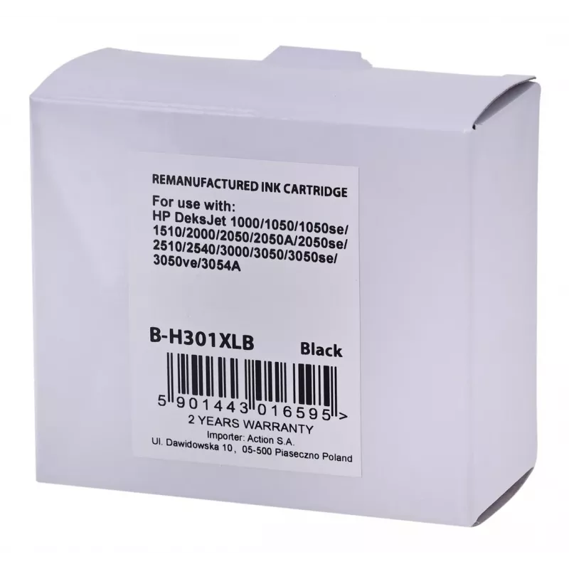 SUPERBULK atrament pre HP 301XL CH563 reg B-H301Bk