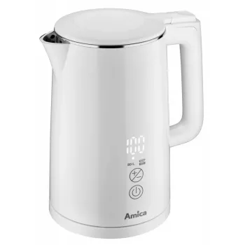 Elektrická rýchlovarná kanvica AMICA 1,5 L 2200 W strieborná