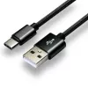 everActive kábel USB-C 1 m - čierny, pletený, rýchle nabíjanie, 3 A - CBB-1CB