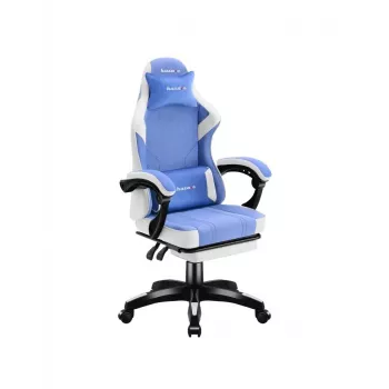 Herná stolička huzaro Force 3.7 modrá — ergonomický dizajn, výškovo nastaviteľná
