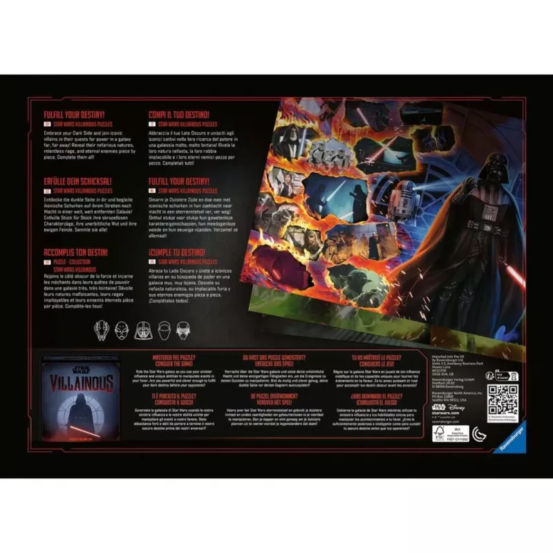 Puzzle Ravensburger Asajj Ventress 1000 dielikov