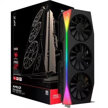 Grafická karta XFX Radeon RX 9070 XT 16 GB GDDR6, 256-bit, PCIe x16, 3 ventilátory, HDMI 1 / DP 3