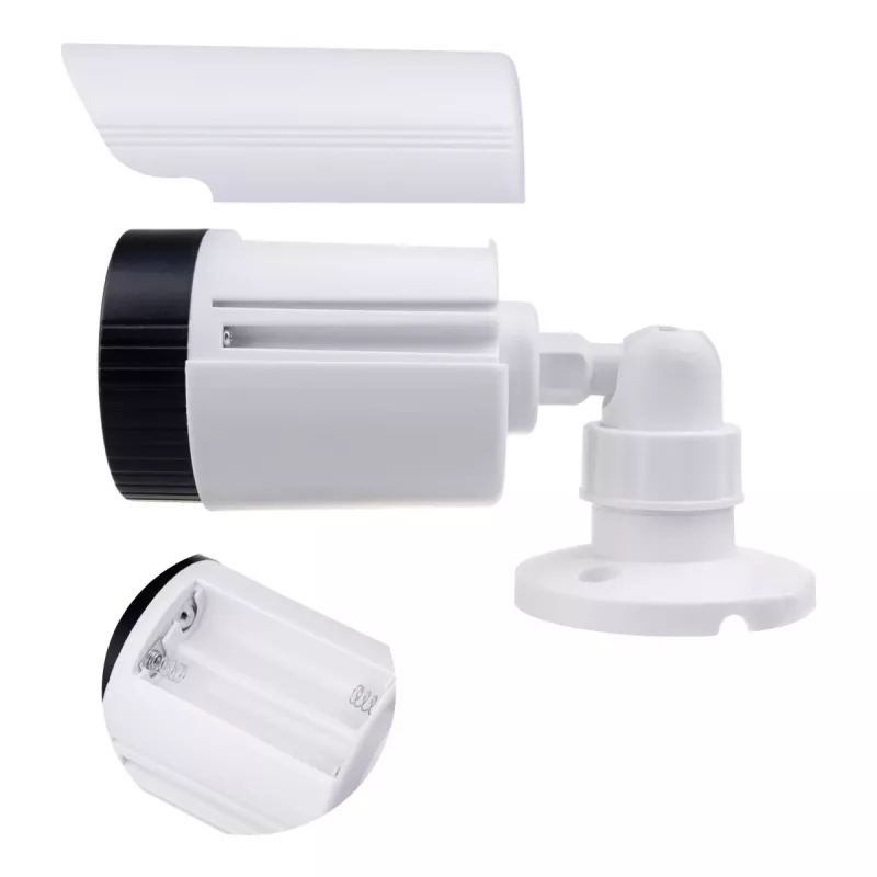 Atrapa rúrkovej kamery s IR LED, CEE IR1800 W — nefunkčná bezpečnostná atrapa