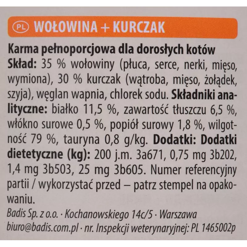 Animonda Carny Adult hovädzina s kurou 800 g