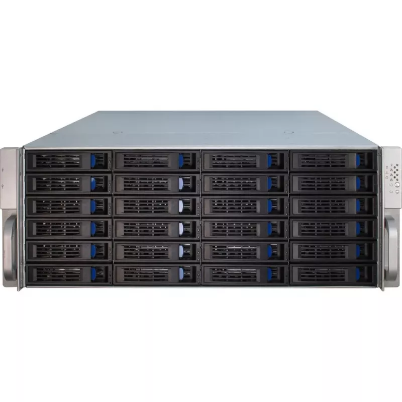 Serverová skriňa Inter-Tech 4U-4424 rack čierna, strieborná