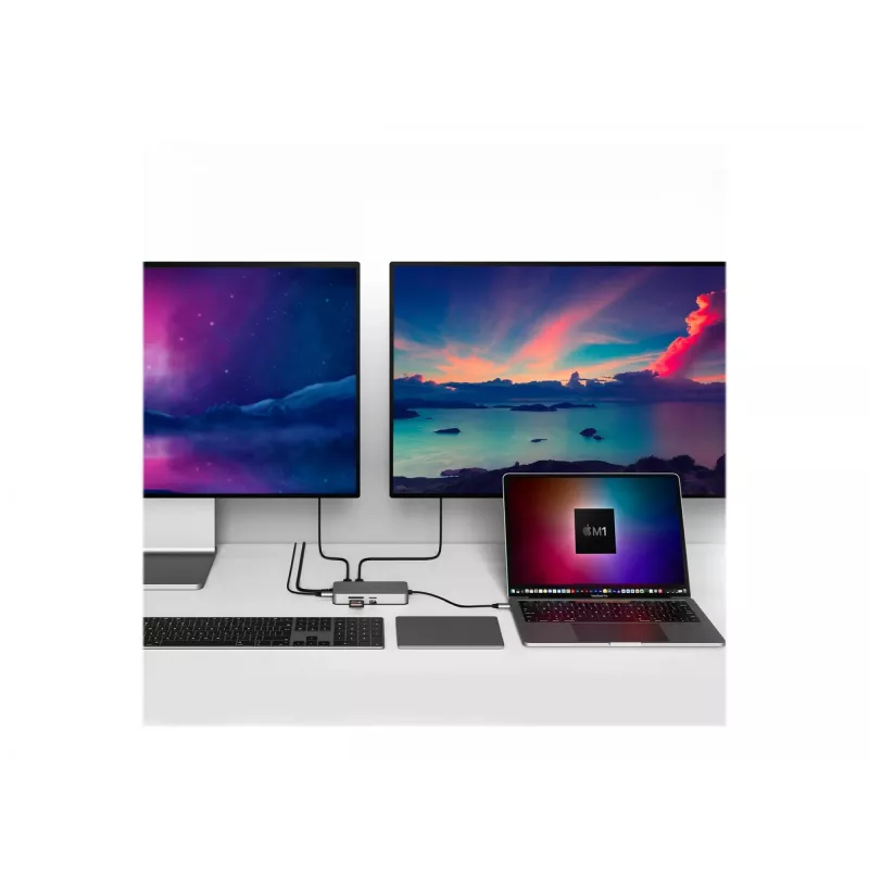 Hyper | HyperDrive Universal USB-C 10-in-1 Dual HDMI mobilný dock | Ethernet LAN (RJ-45) porty 1 | Počet HDMI portov 2