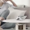 Stojan na telefón SODI SIM-300 strieborný MagSafe – stolový držiak pre iPhone kompatibilný s MagSafe